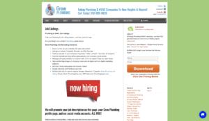 Job Posting sites for plumbers