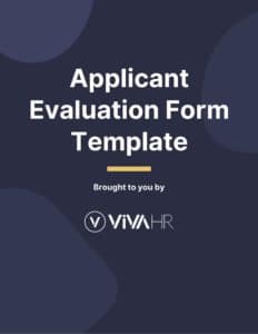 Download Applicant Evaluation Form Template 