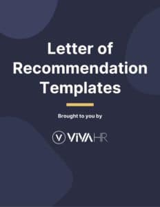 Download Letter of Recommendation Templatess