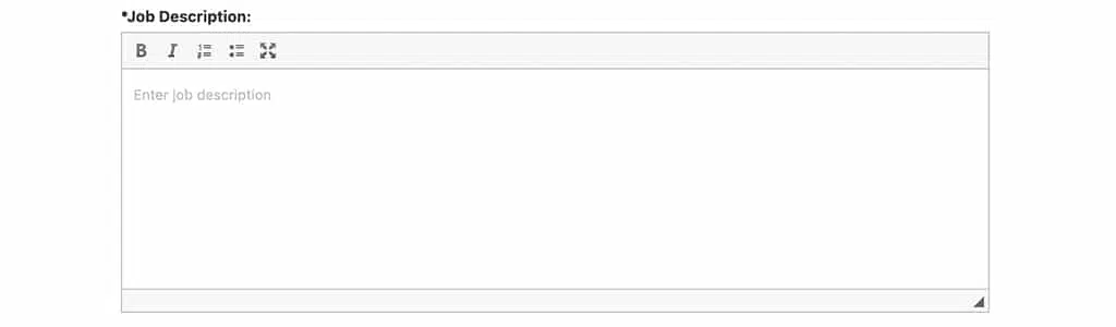 Enter your Job Description.