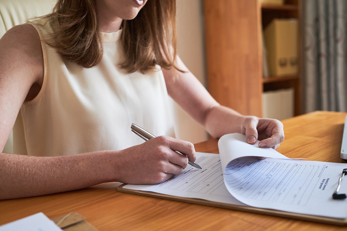Employee Signing a Background Check Release Template