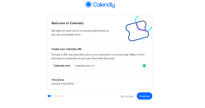Calendy Sign Up Step Two
