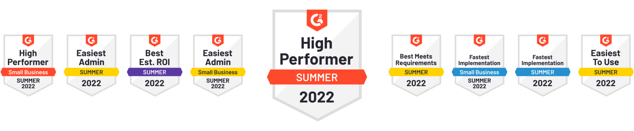 G2 Summer 2022 Badges