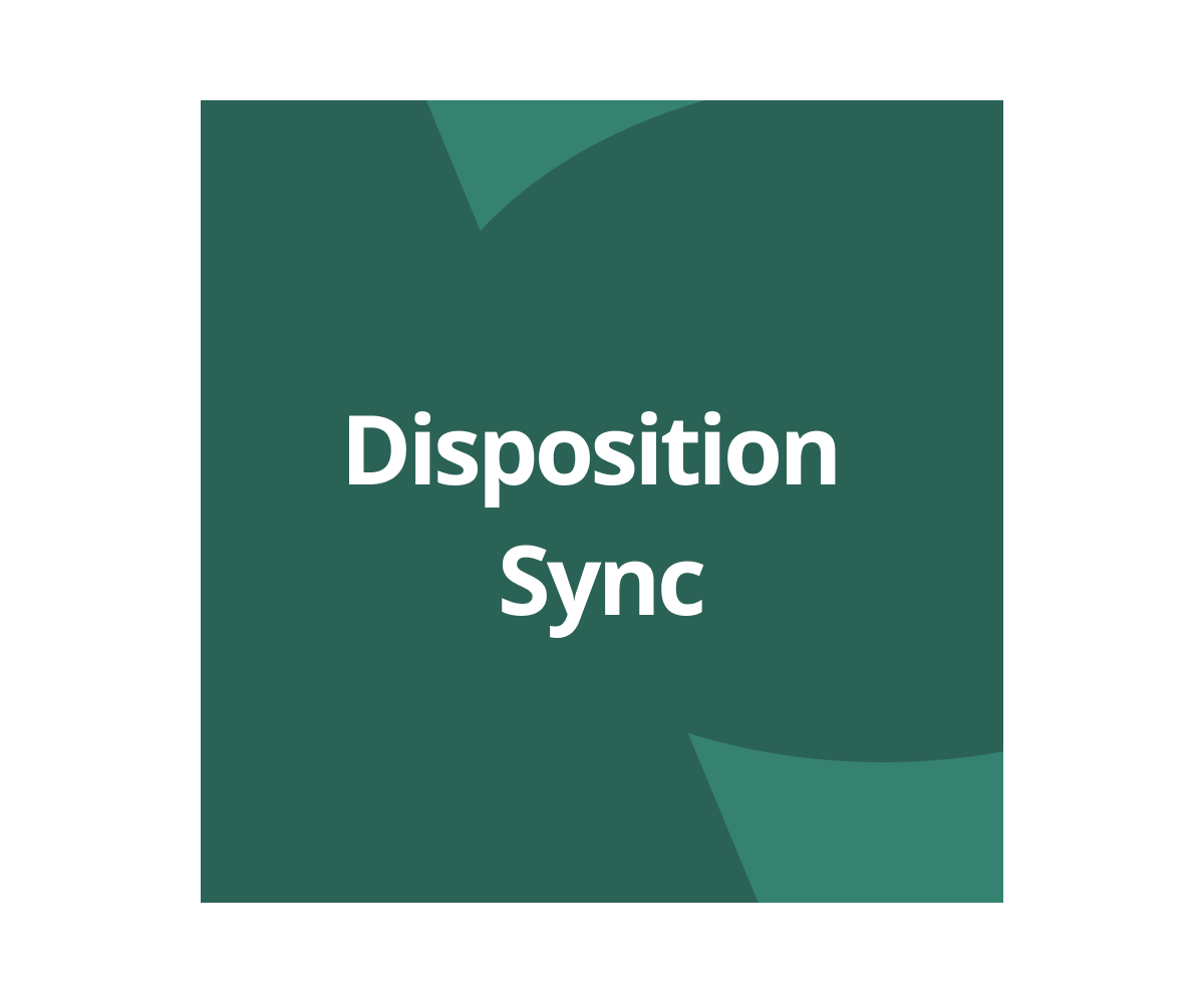 Disposition Sync