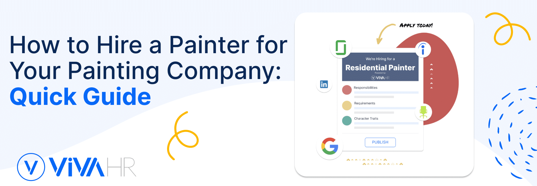 image showing a logo of painting hiring software that helps people Hire A Painter For their painting company